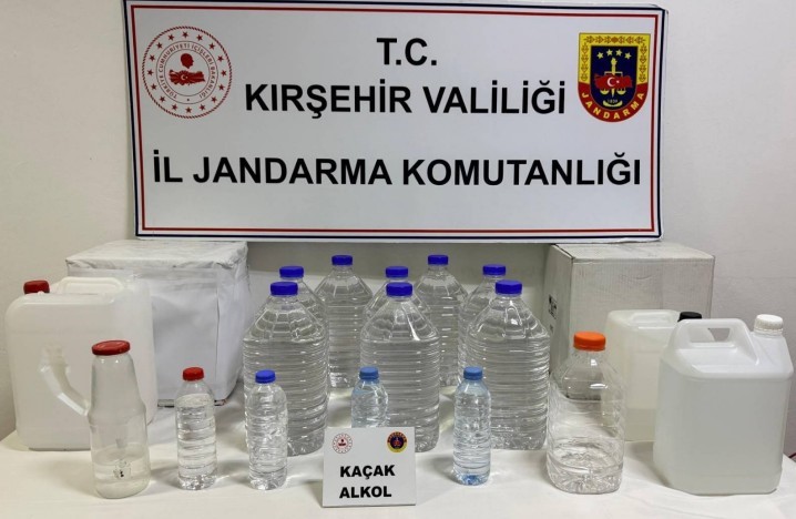 Kırşehir’de kaçak alkol operasyonu: 62 litre kaçak alkol ele geçirildi