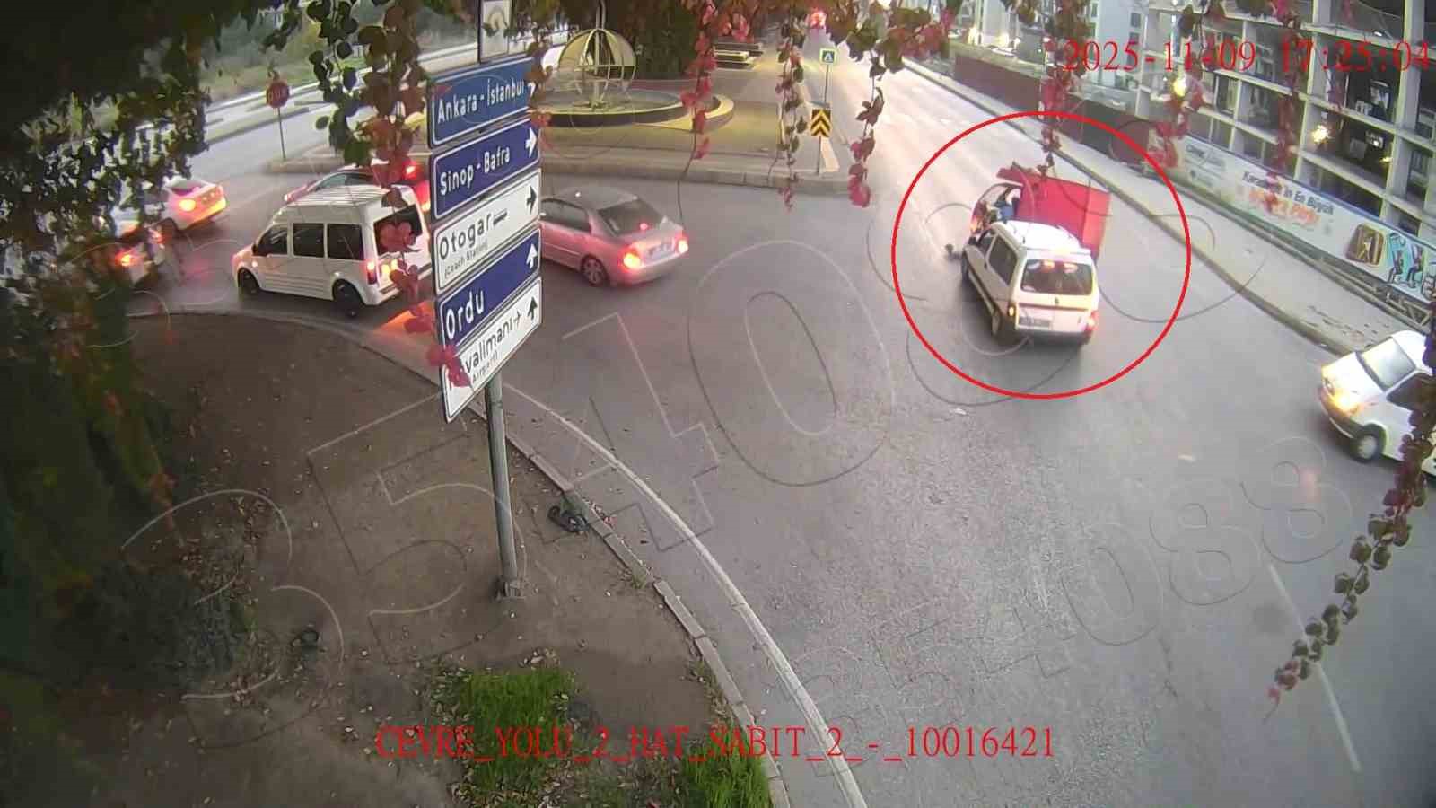 Samsun’da kazalar kameralarda