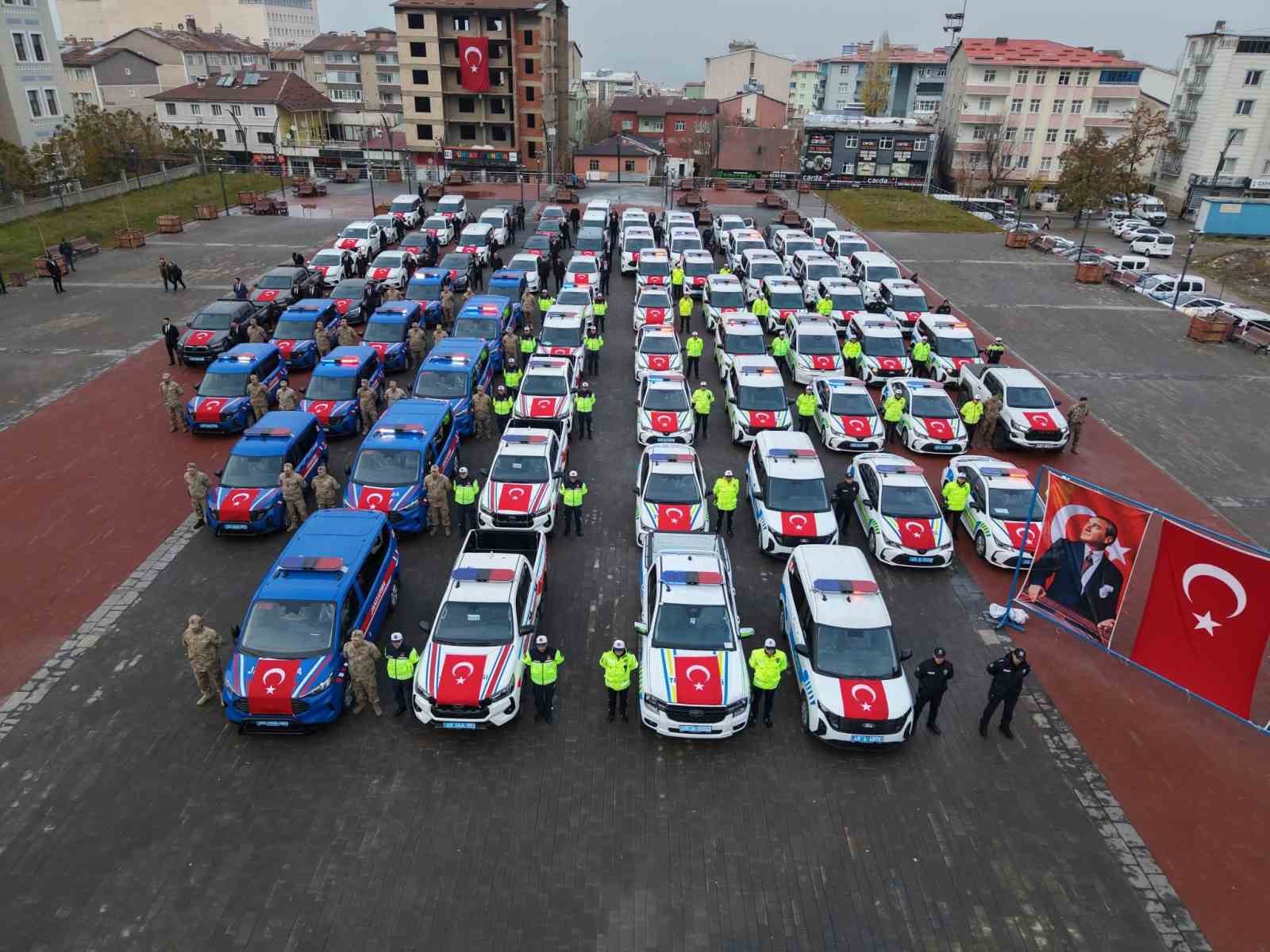 Muş’un güvenlik filosu güçlendi: 78 yeni araç hizmete girdi