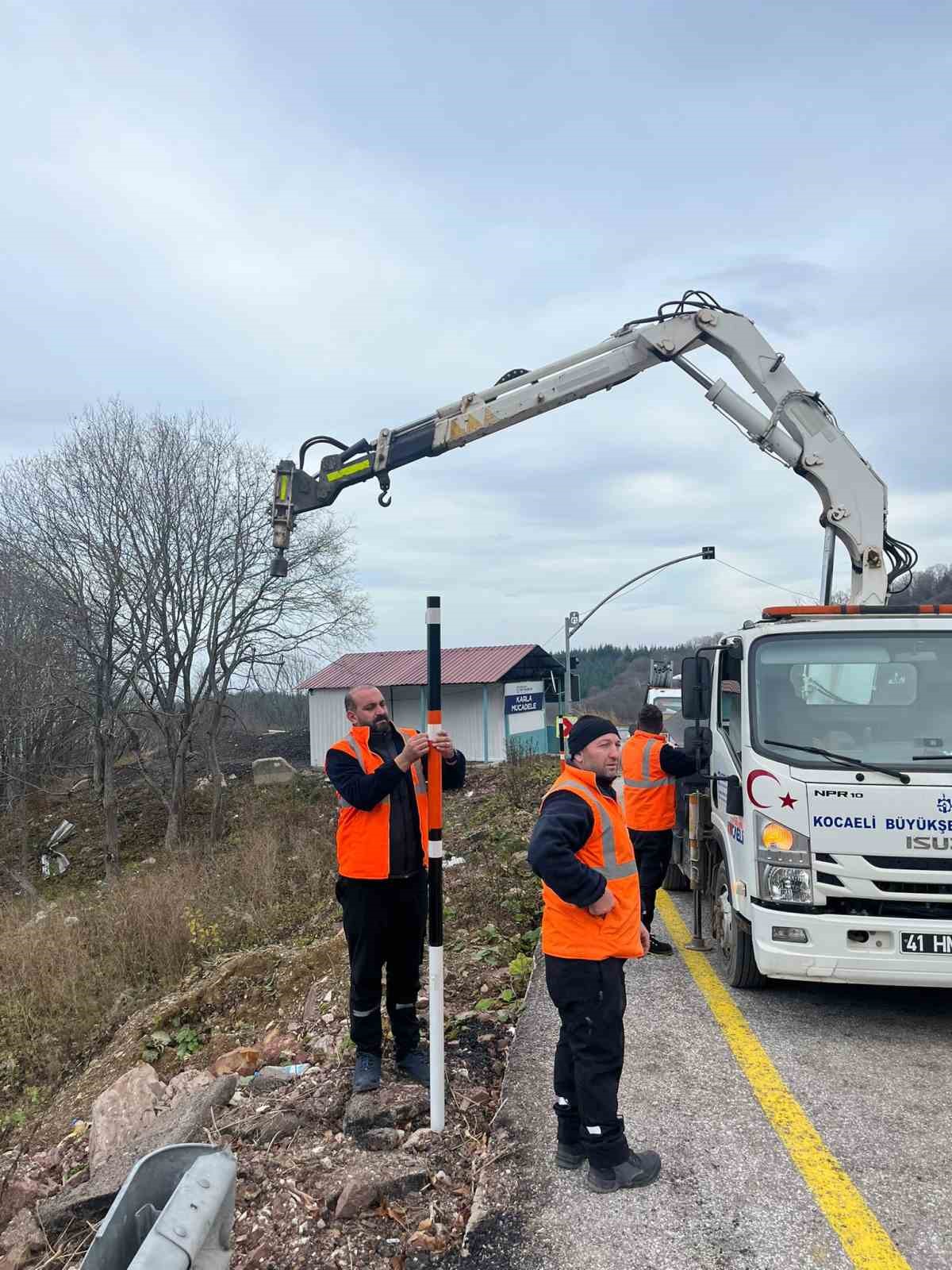 Kış turizm merkezi Kartepe’nin yolunda güvenlik önlemleri artırıldı