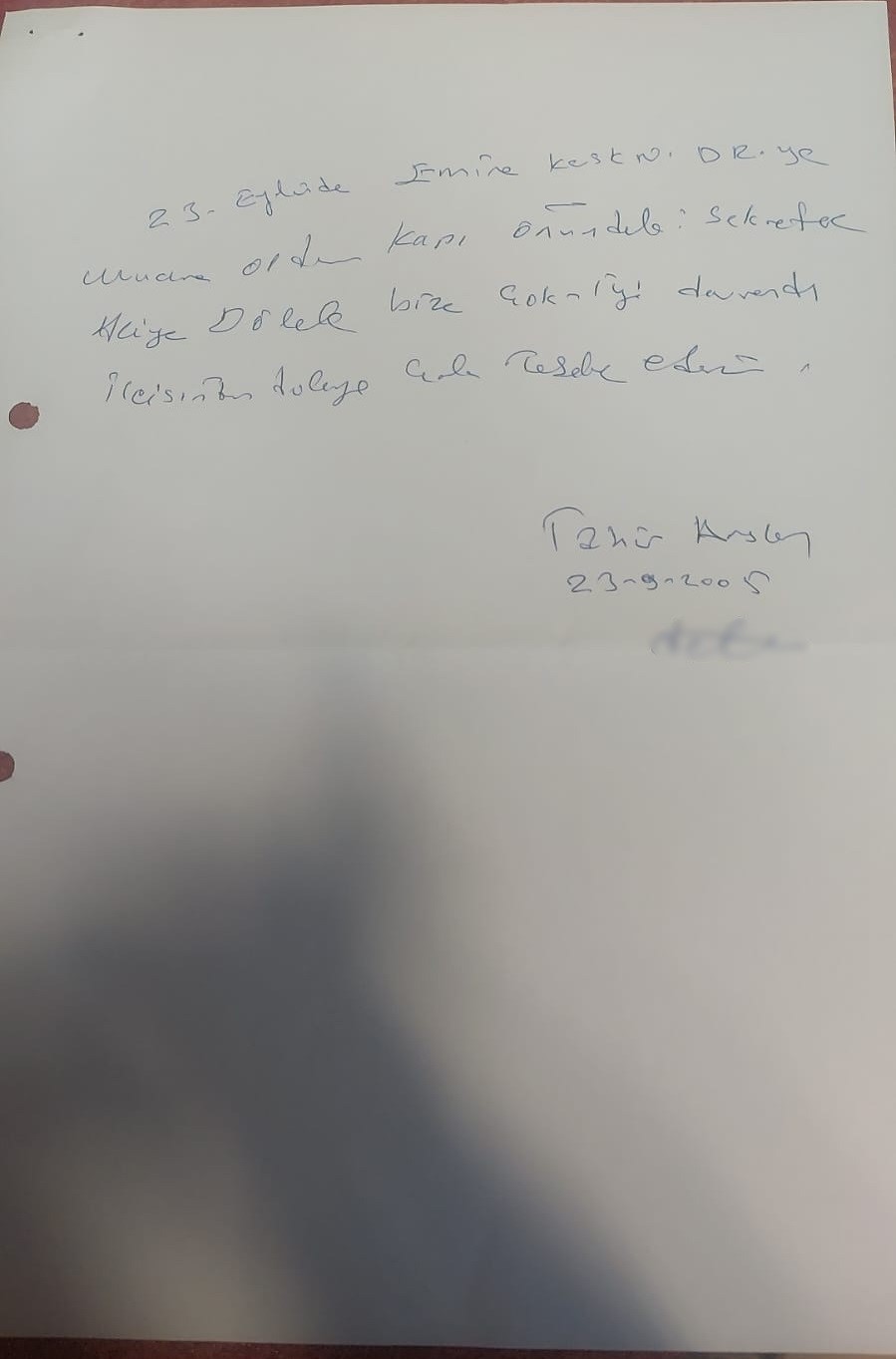 Hastalardan Ermenek Devlet Hastanesine mektuplu teşekkür