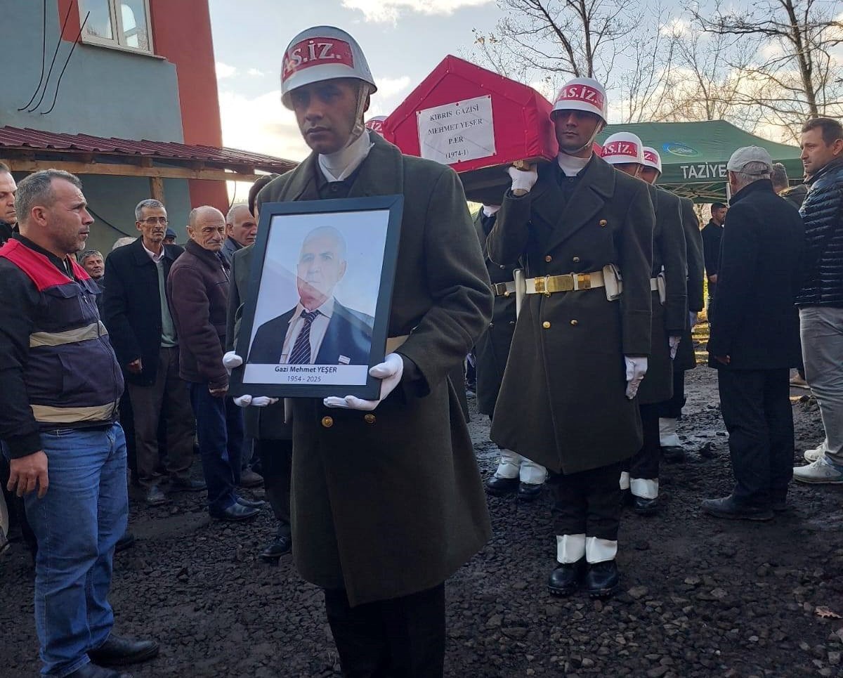 Ordulu Kıbrıs gazisi, son yolculuğuna uğurlandı