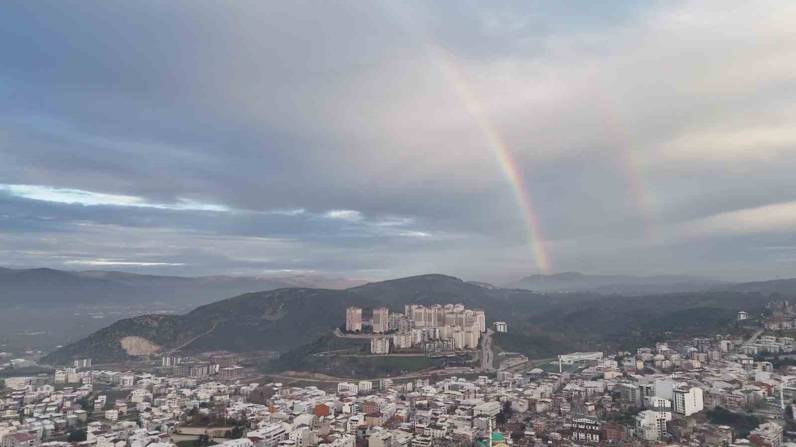 Kestel semalarında gökkuşağı oluştu