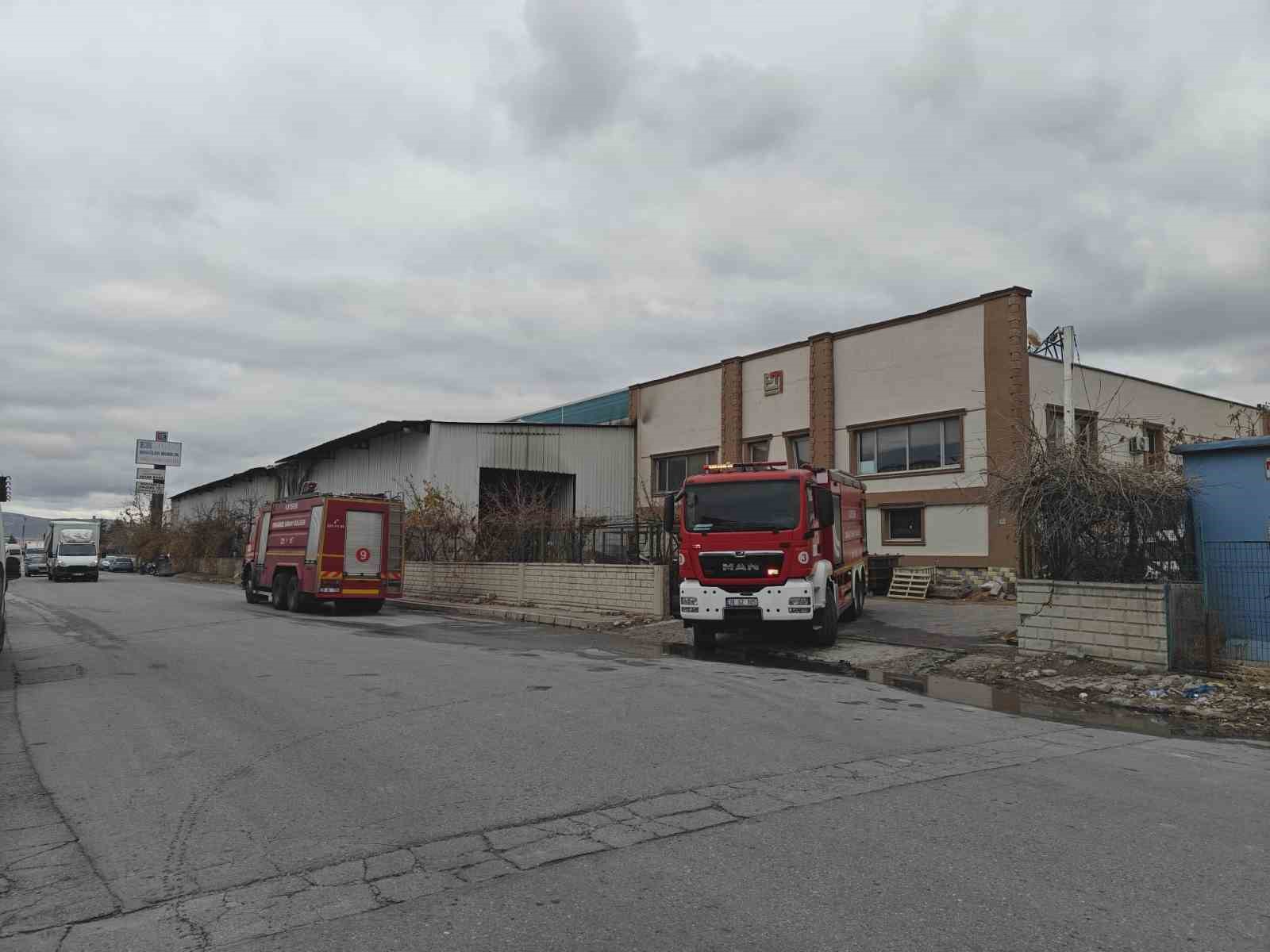 Kayseri’de korkutan yangın
