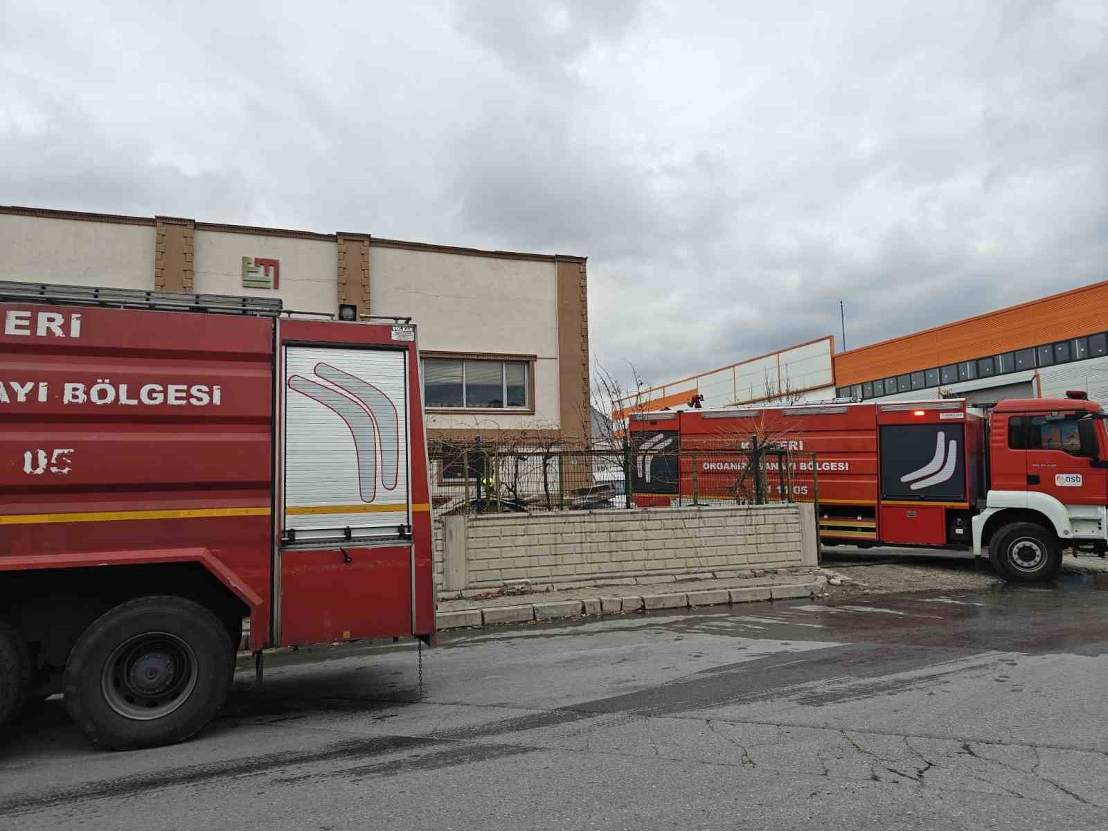 Kayseri’de korkutan yangın