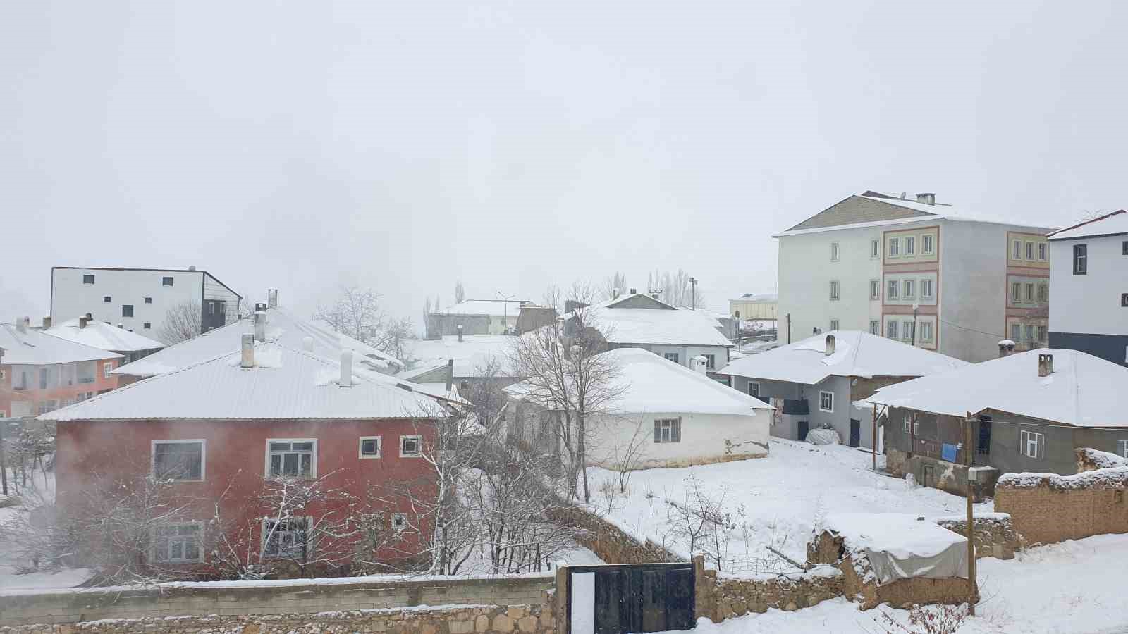 Başkale’de kar yağışı etkili oldu
