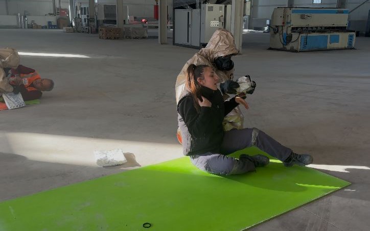 Burdur’da gerçeğini aratmayan yangın ve KBRN tatbikatı