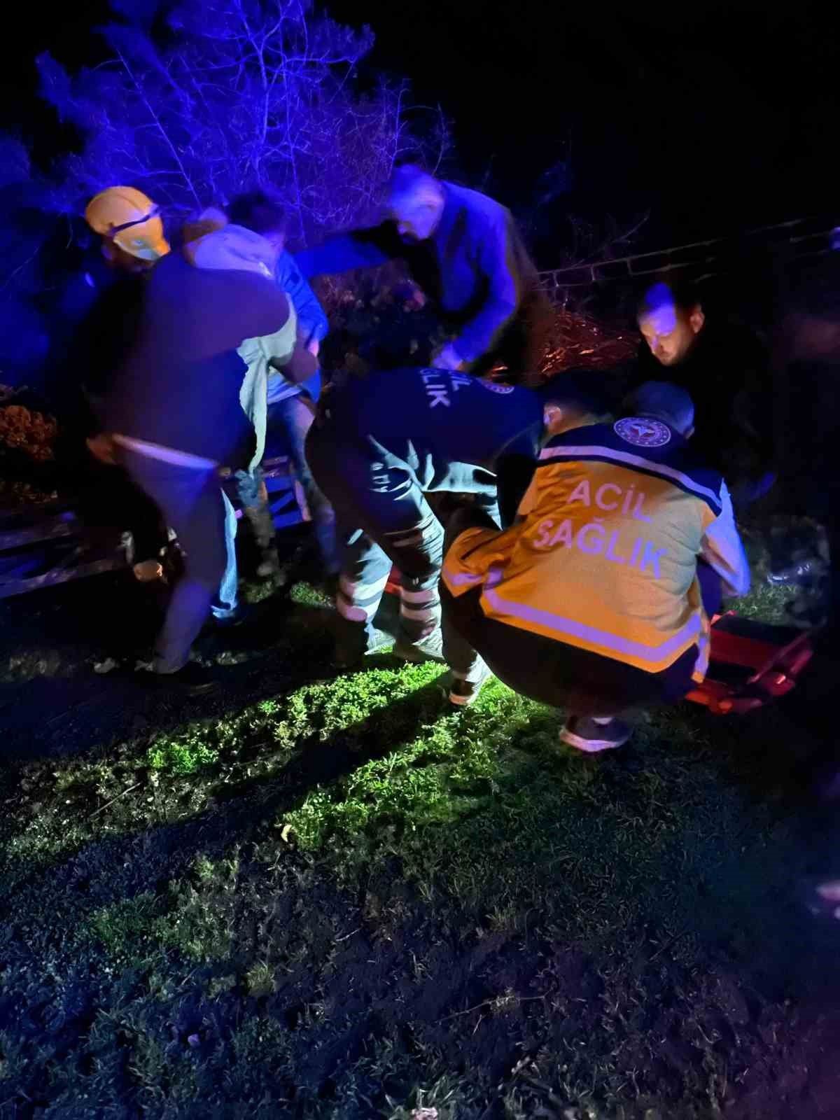 Beton mikseri 150 metrelik uçuruma yuvarlandı: 2 yaralı