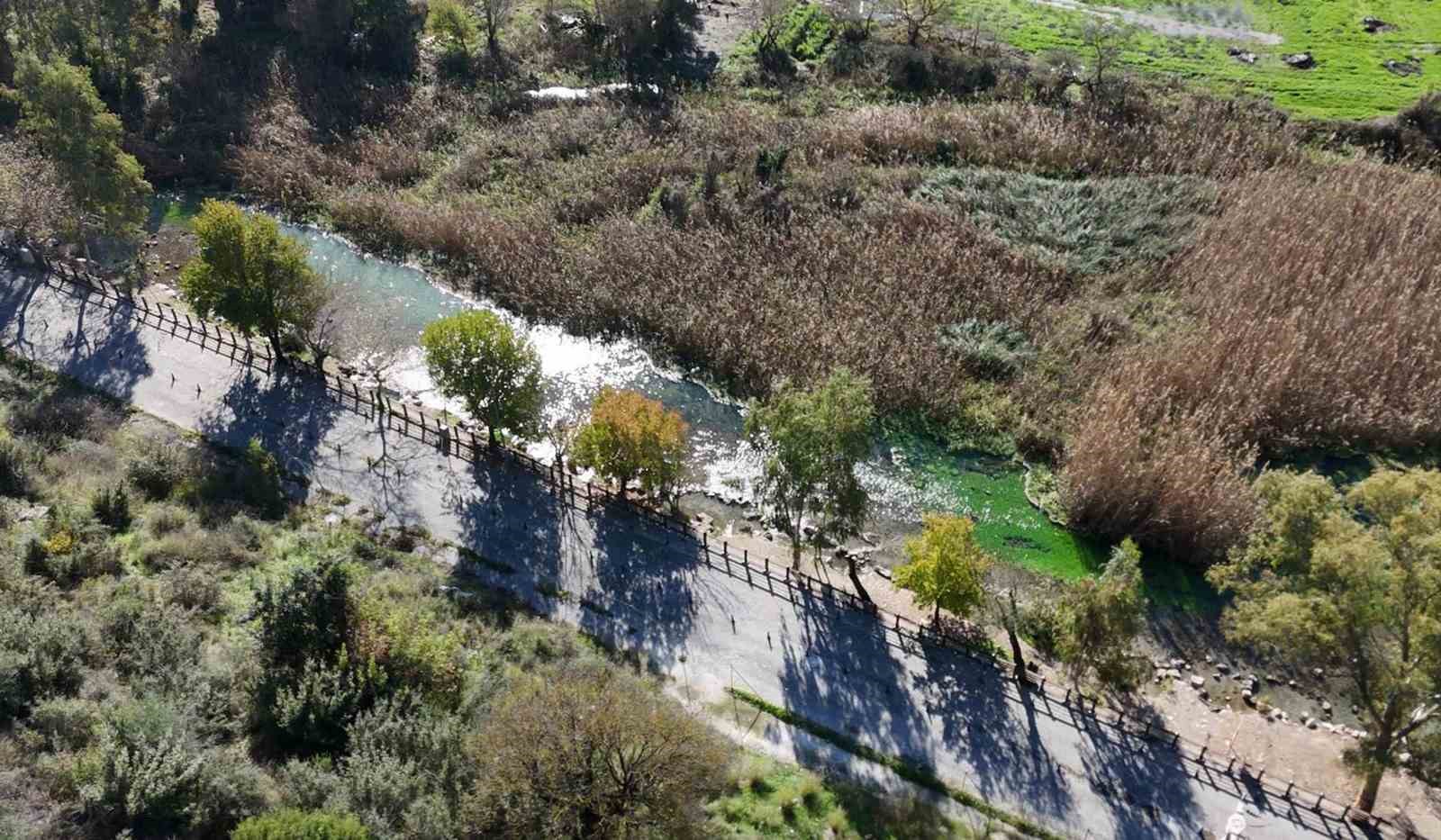 Akyaka Kadın Azmağında doğal dokuyu koruyan &ccedil;alışma tamamlandı
