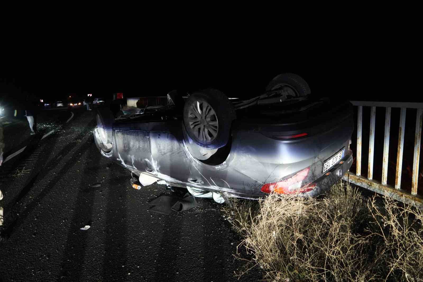 Gümüşhane’de otomobil takla attı: 5 yaralı