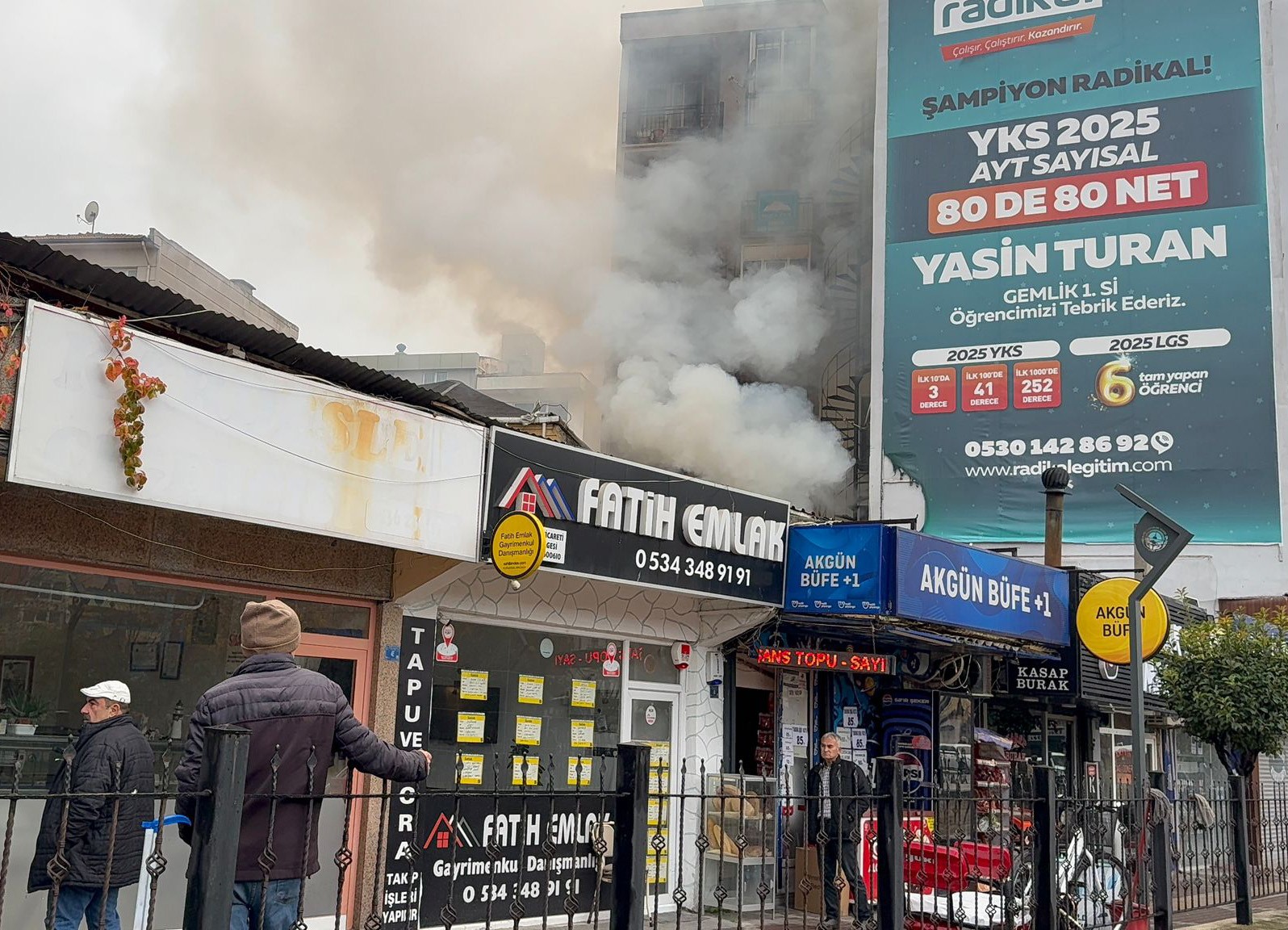 Gemlik’te pide imalathanesinde yangın paniği