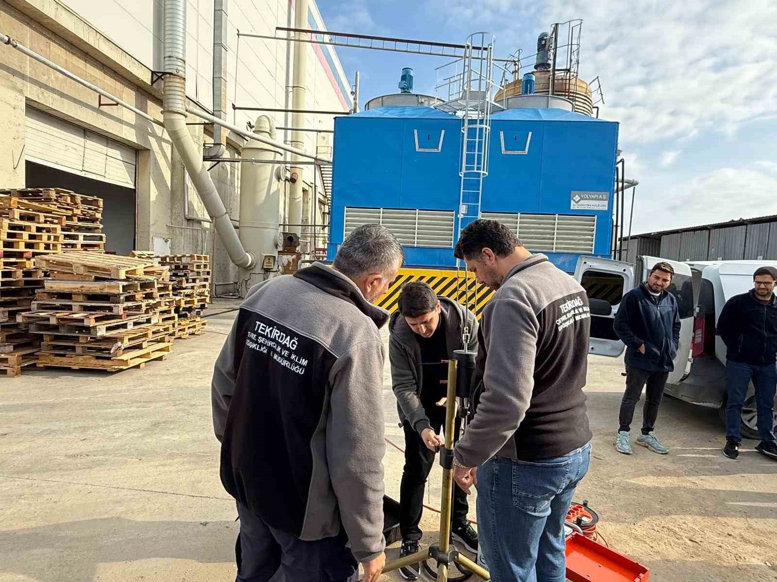 Tekirdağ’da kimya tesislerine koku ve emisyon denetimi