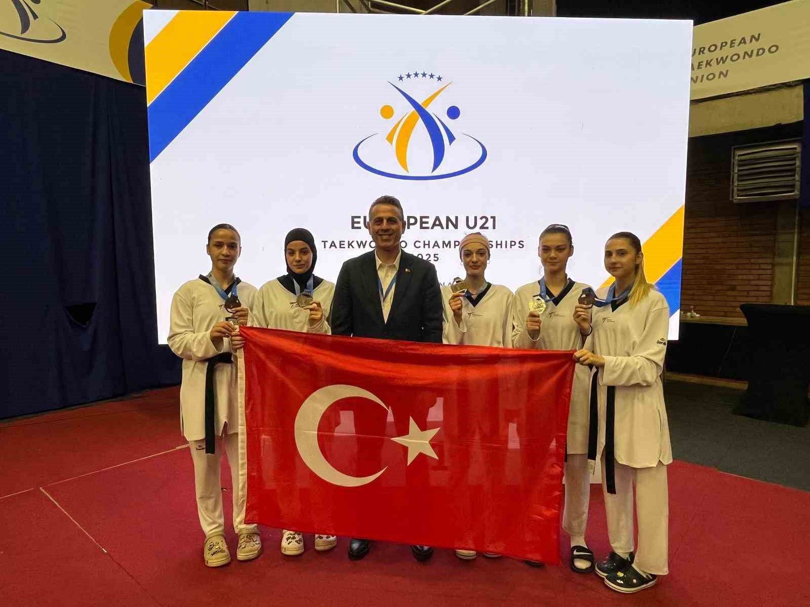 Avrupa Ümitler Taekwondo Şampiyonası’nda 5 madalya