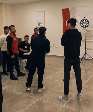 Bayburt’ta üniversite öğrencilerine yönelik dart turnuvası düzenlendi