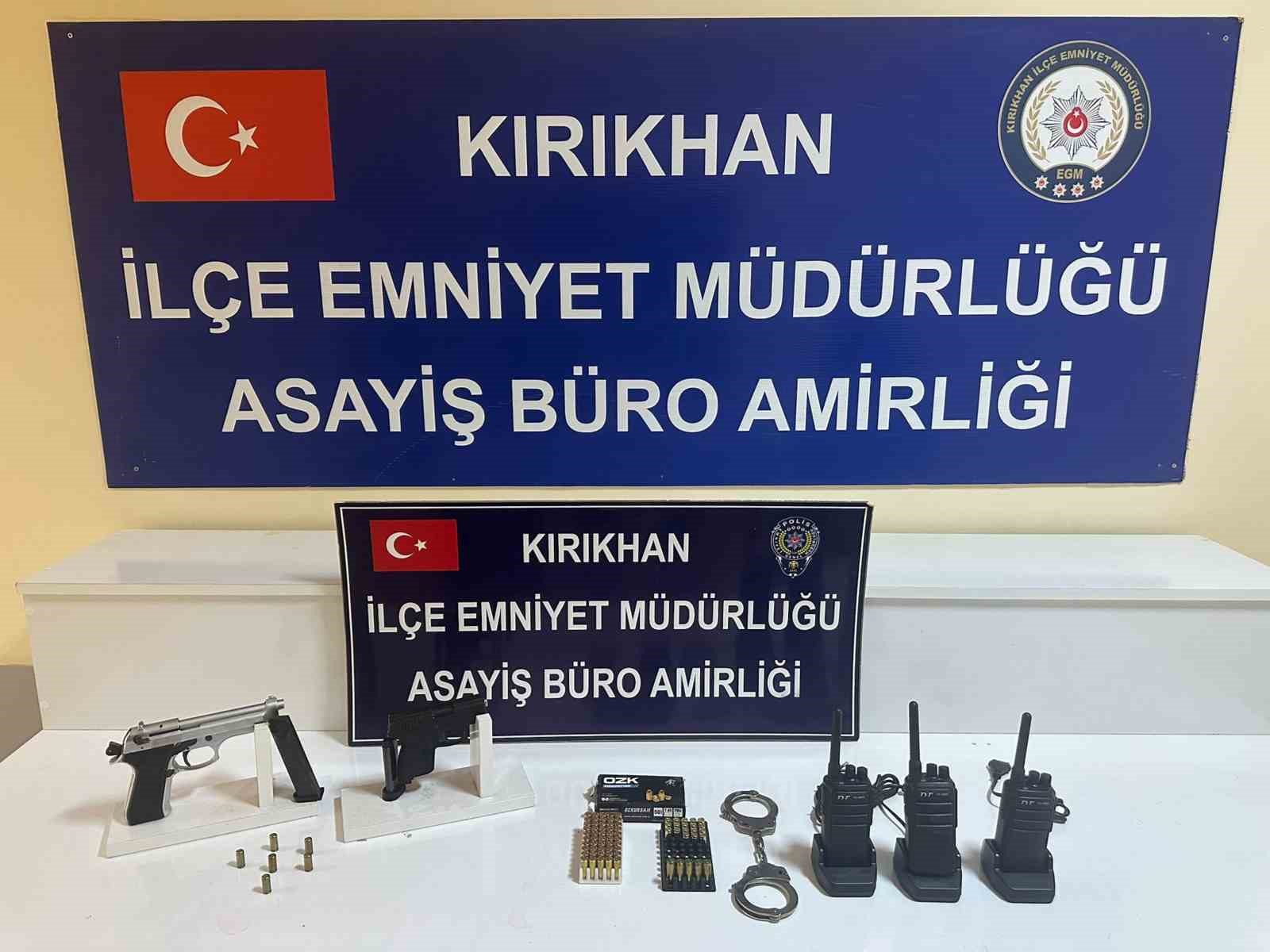 Kırıkhan’da asayiş operasyonu; 2 gözaltı