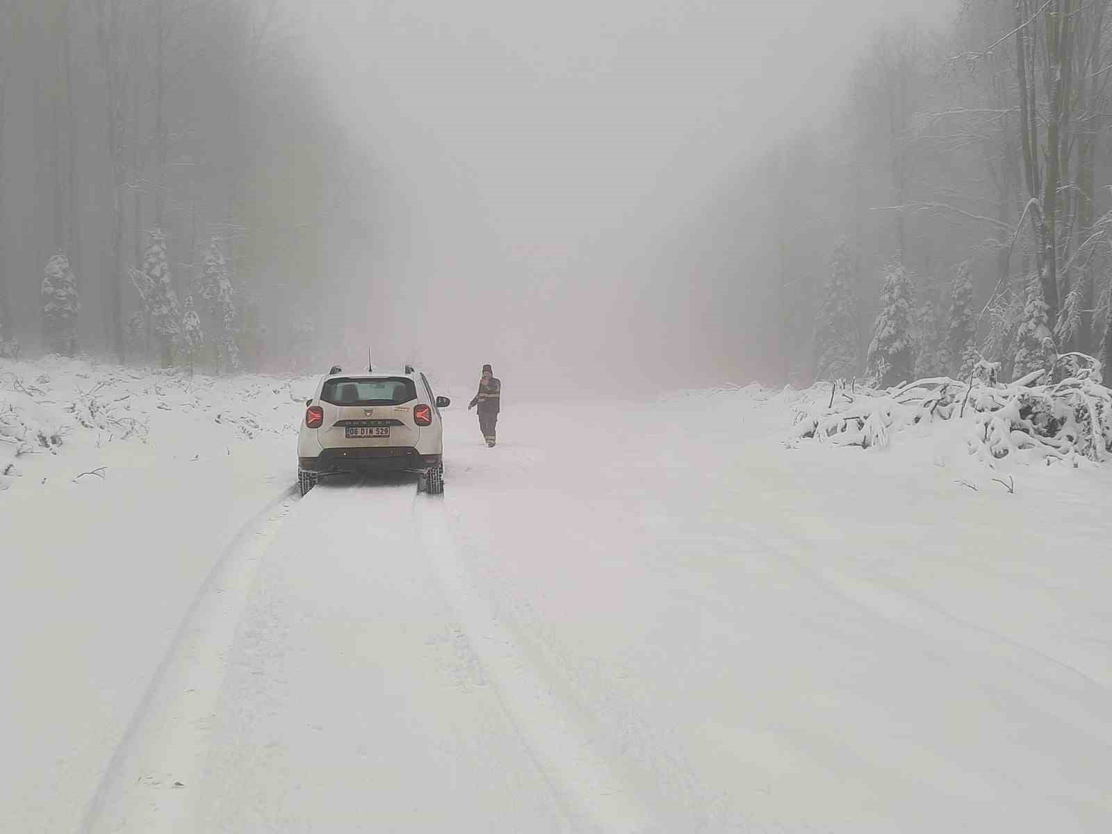 Kastamonu’da kar yağışı etkili oldu