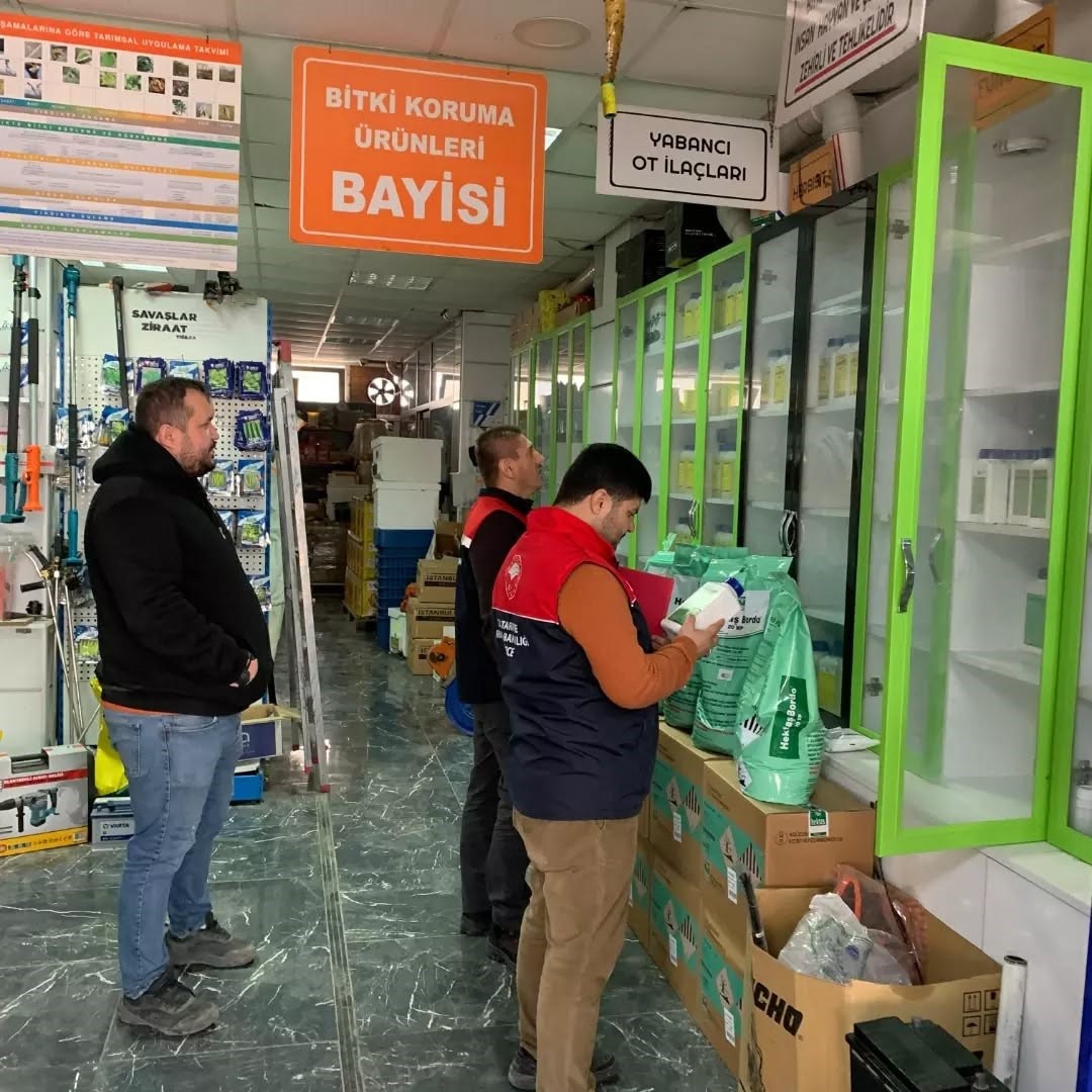 Tarım güvenliği için zirai ilaç ve gübre denetimi
