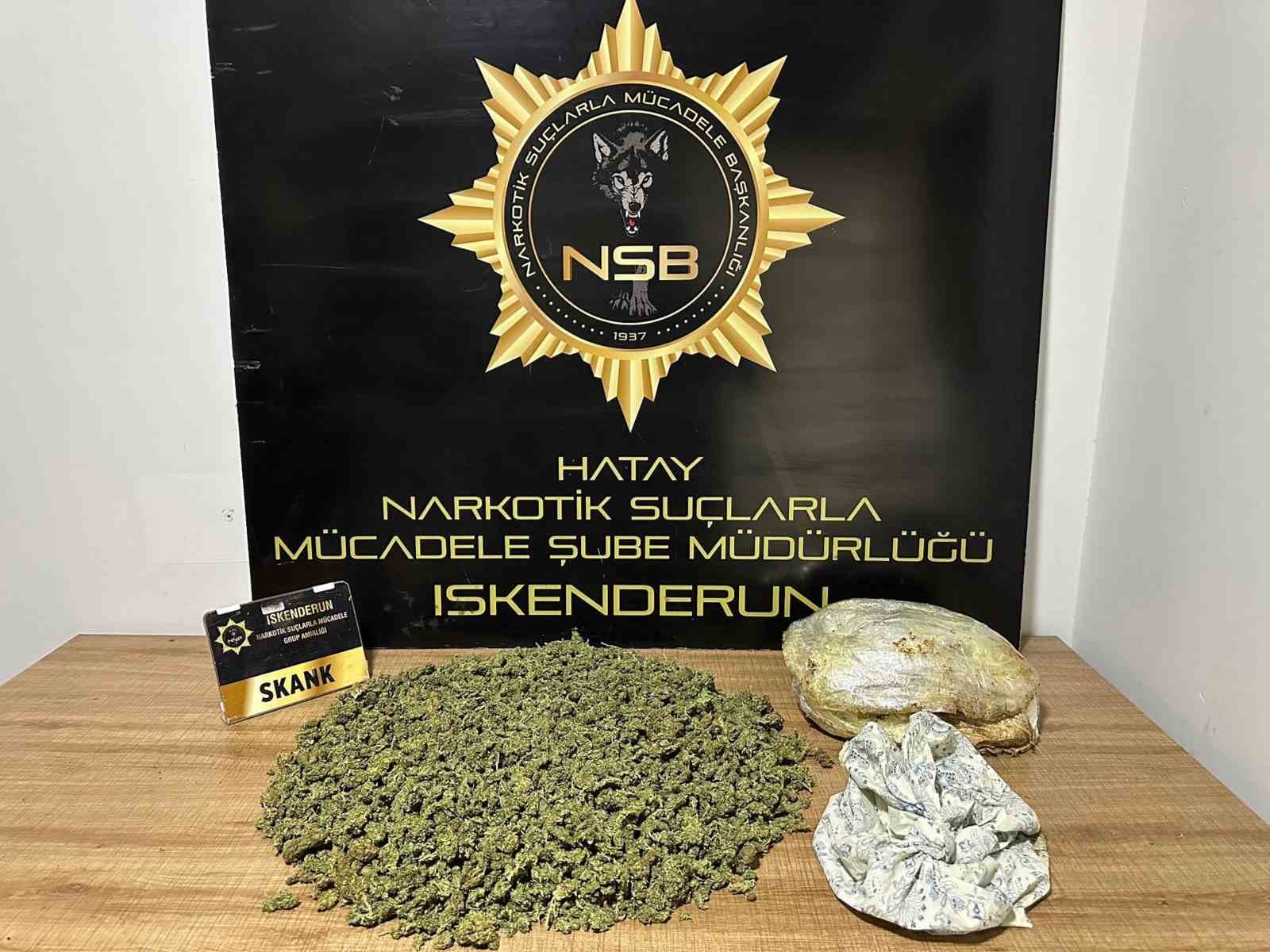 Hatay’da uyuşturucu operasyonu: 2 tutuklama