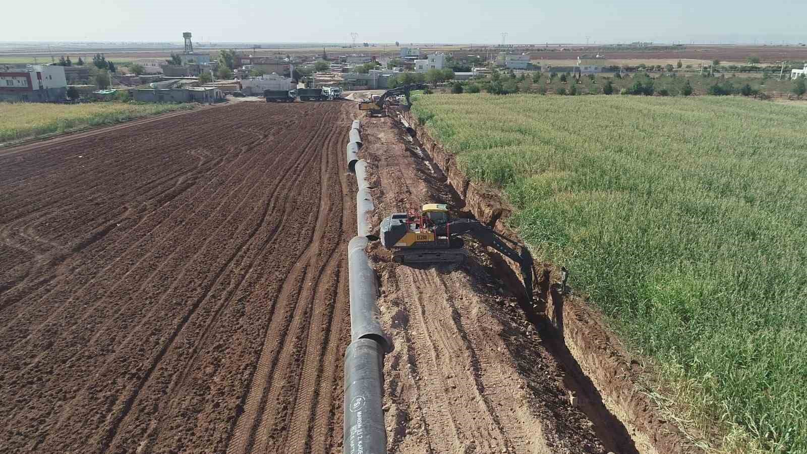 Mardin’de 2. kademe içme suyu isale hattında çalışmalar devam ediyor