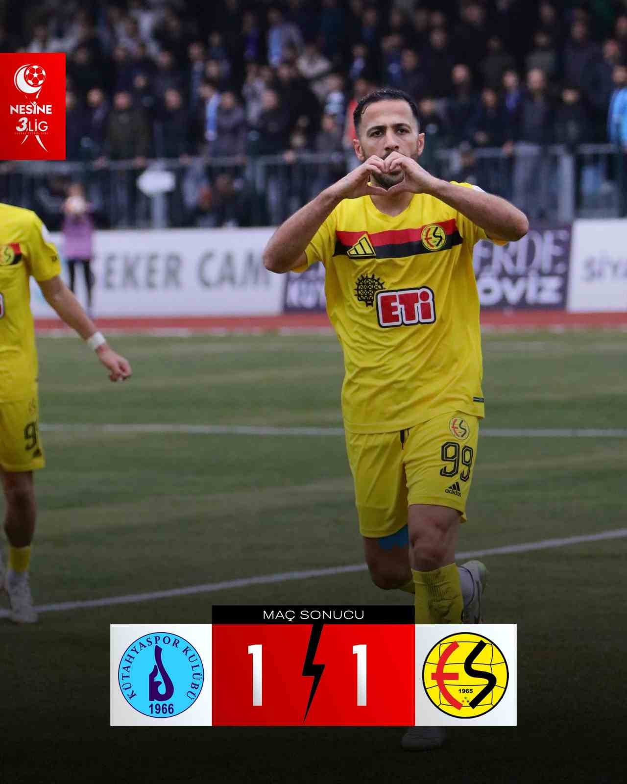 Eskişehirspor, Kütahya’dan 1 puan ile dönüyor