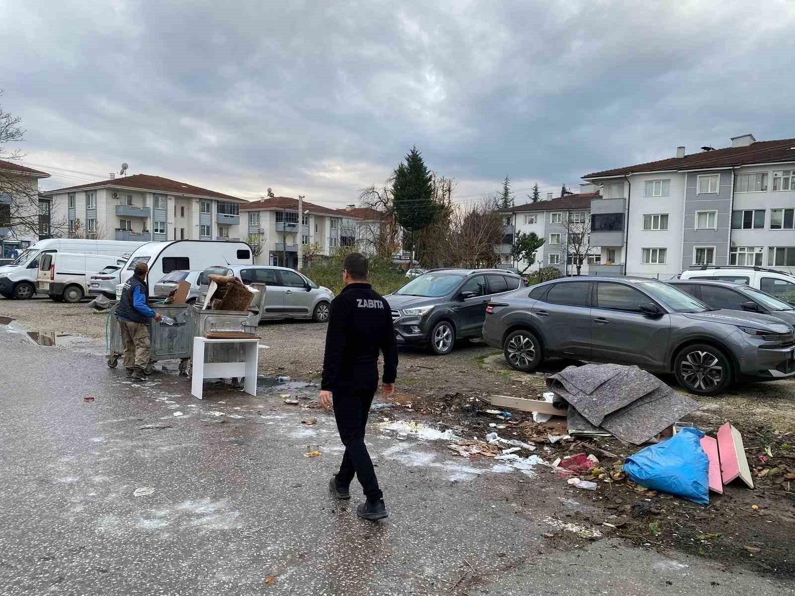 Düzce’de çevreyi kirletene ceza ve temizlik