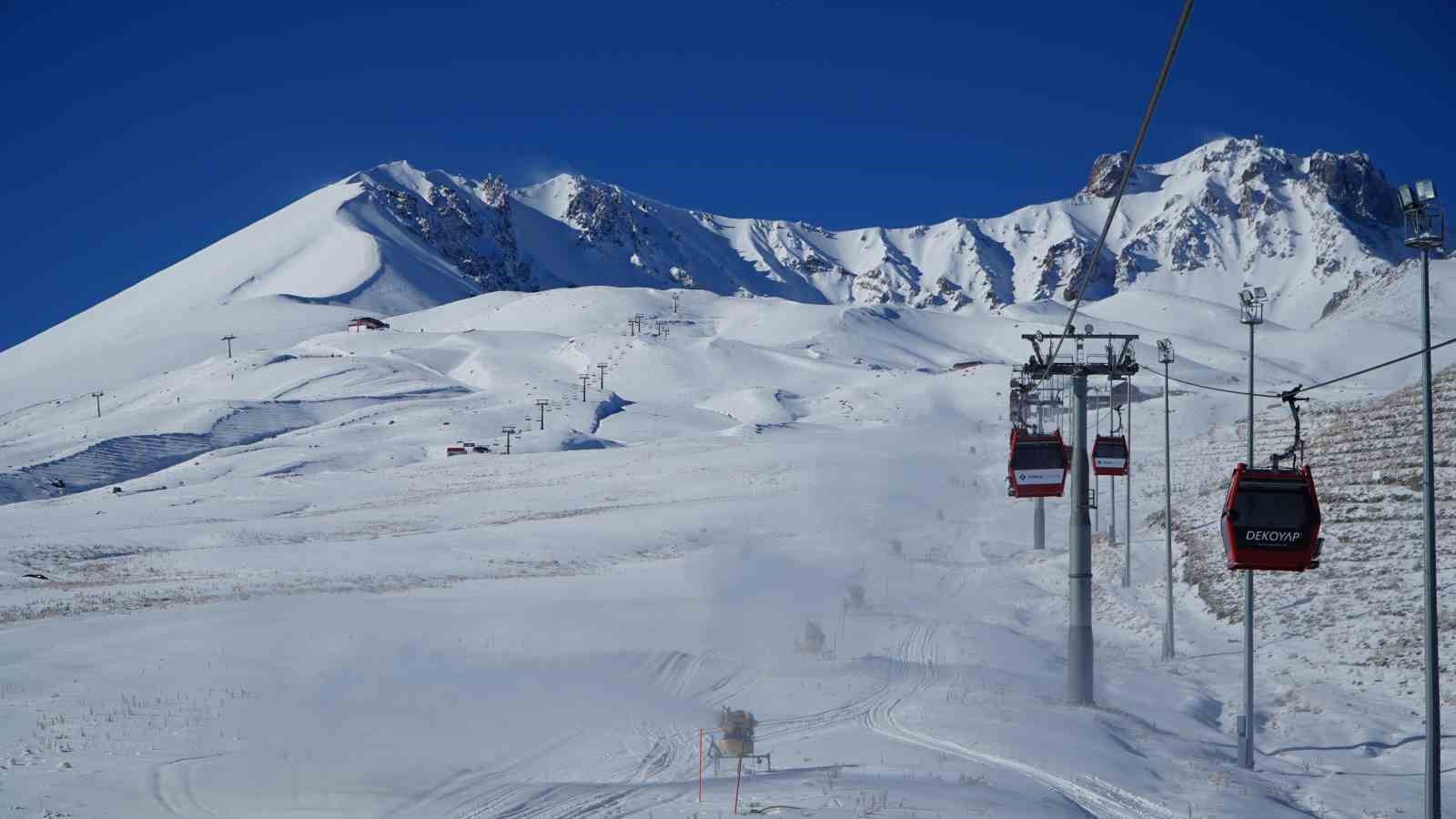 Erciyes’te Türkiye’nin en gelişmiş yapay karlama sistemiyle pistler sezona hazırlanıyor