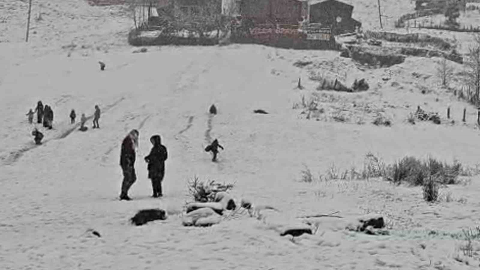 Dünyaca ünlü turizm merkezi Ayder Yaylası beyaza büründü