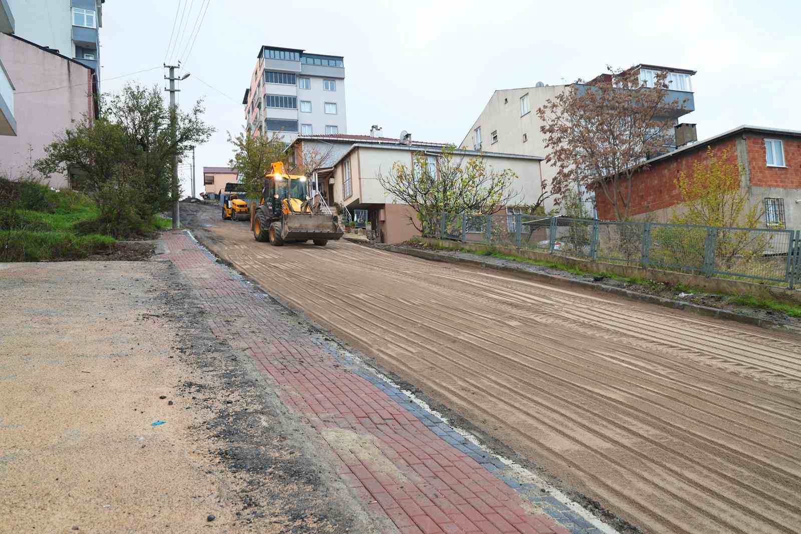 Gebze’de altyapı çalışması sonrası 21 bin tonluk asfalt