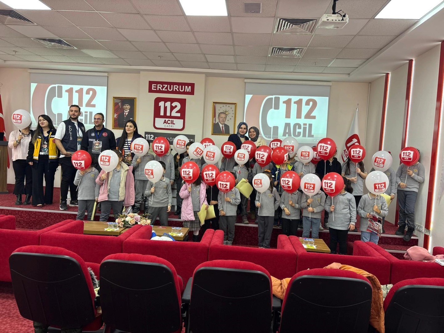 Çocuklara 112 farkındalığı  gezisi