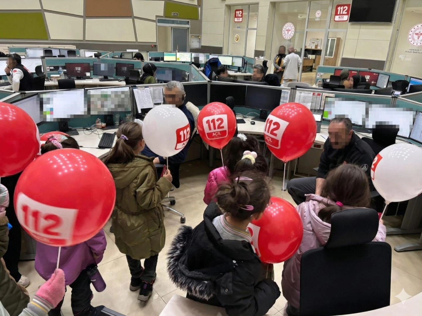 &Ccedil;ocuklara 112 farkındalığı  gezisi
