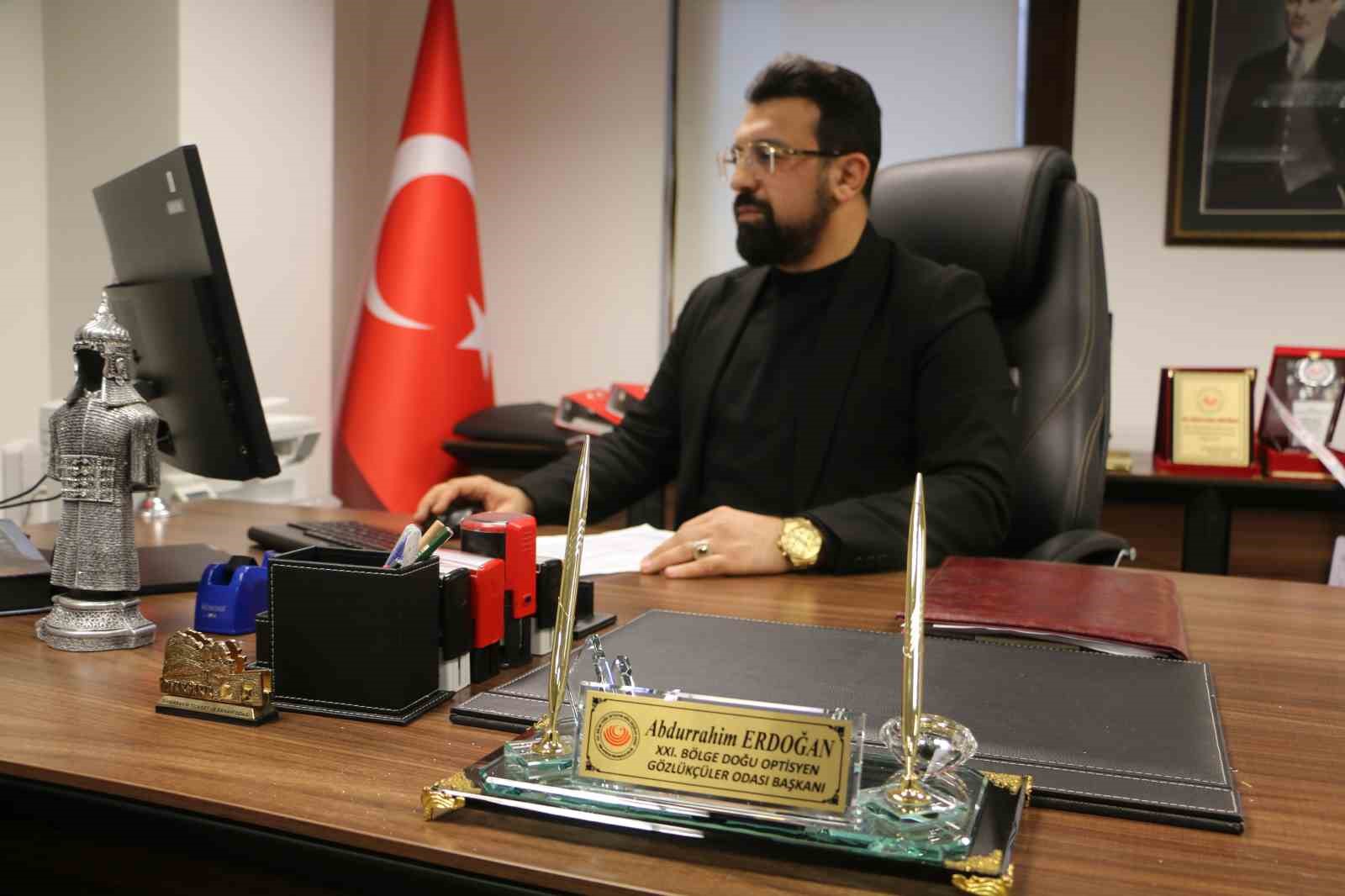 Doğu Optisyen Gözlükçüler Odası Başkanı Erdoğan, ödeme konusundaki yanlış anlaşılmaları düzeltti