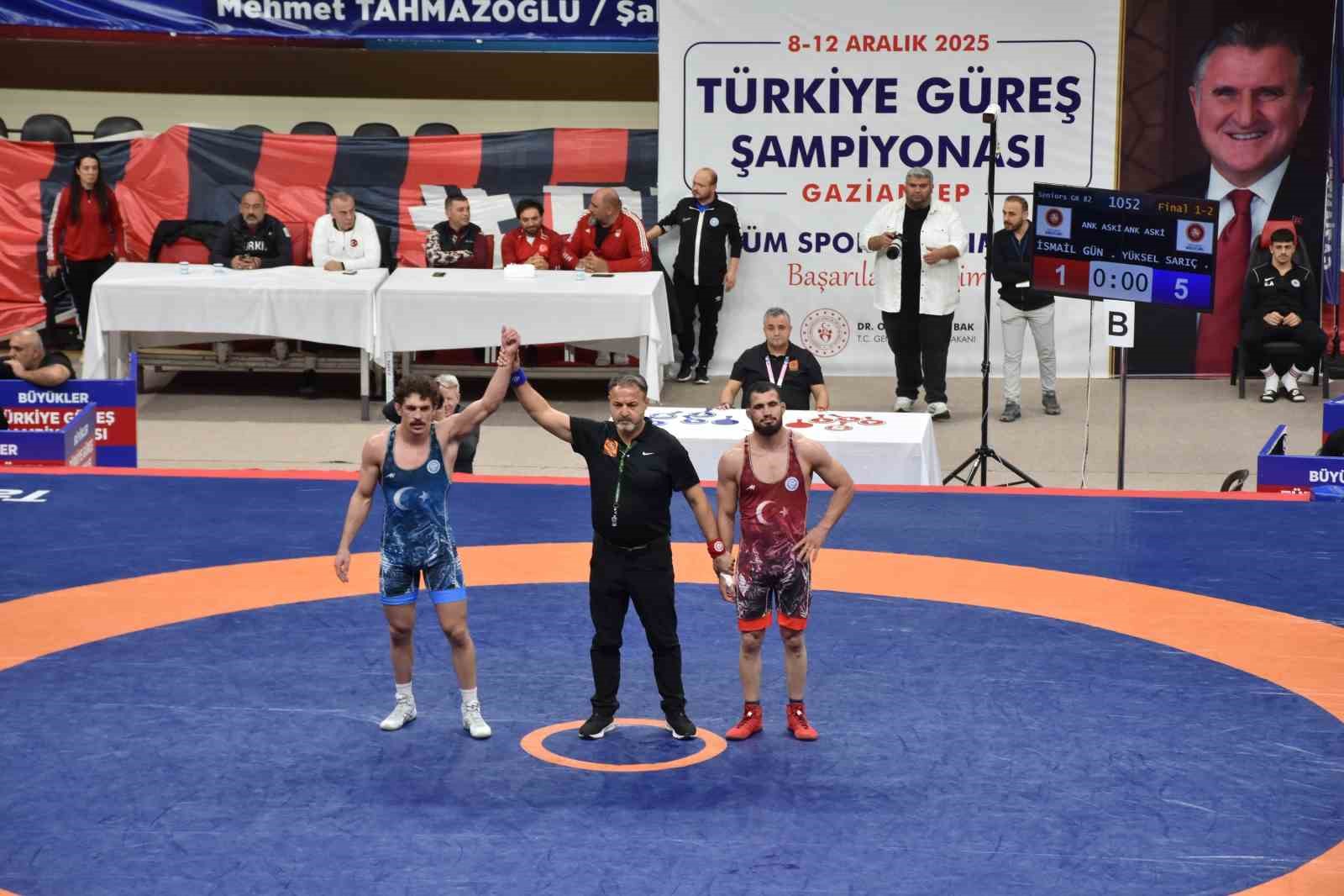 Şahinbey Belediyesi’nin ev sahipliğini yaptığı Türkiye Güreş Şampiyonası sona erdi