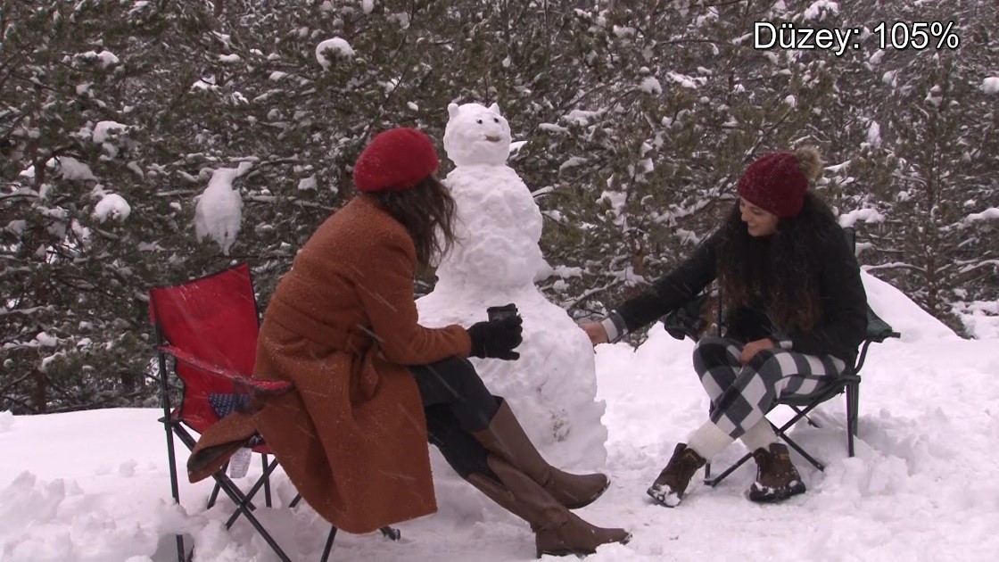 Erzincan’ın doğa harikası Dumanlı beyaza büründü