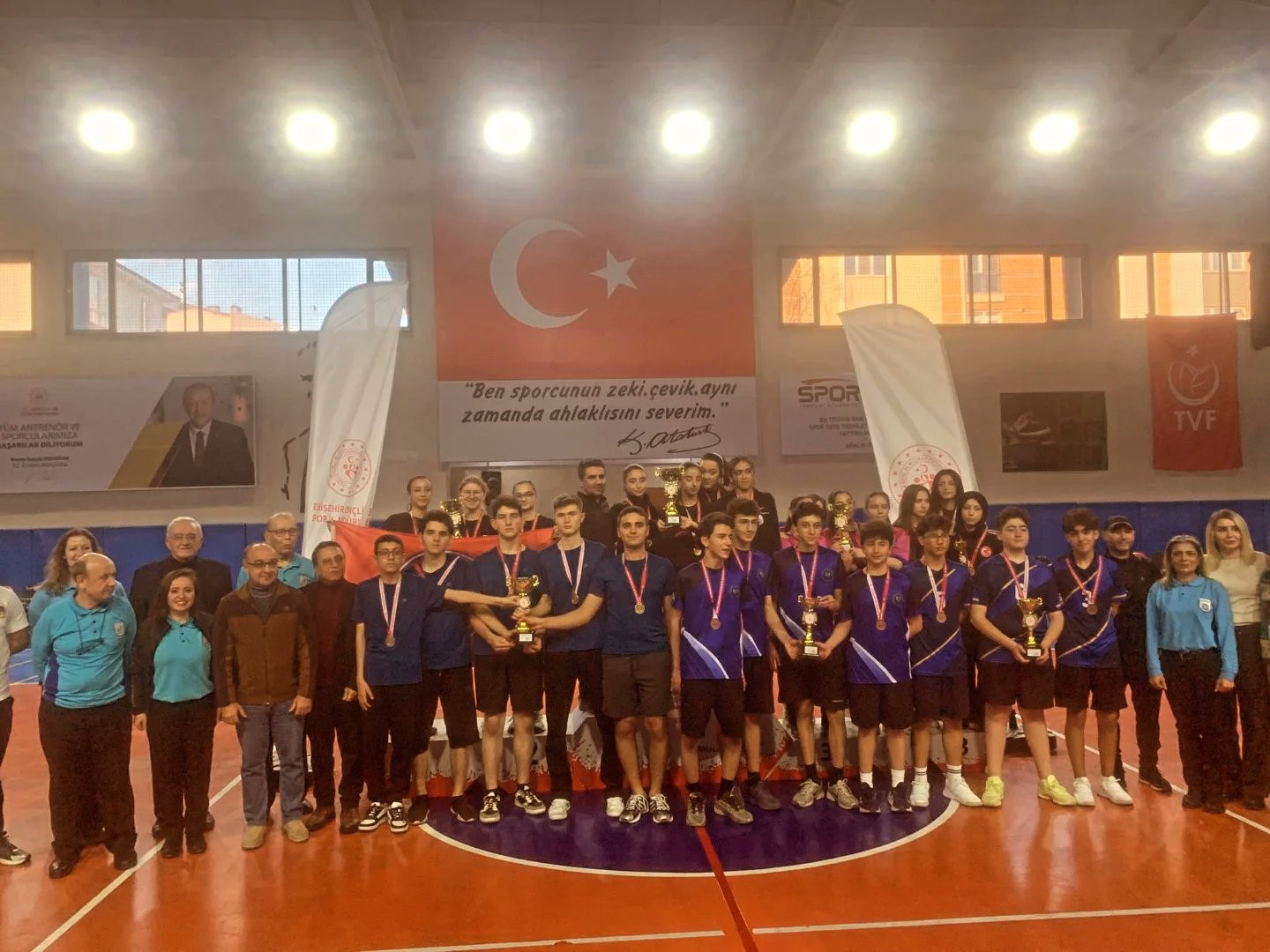 Okul Sporları Gençler İl Birinciliği müsabakaları sona erdi