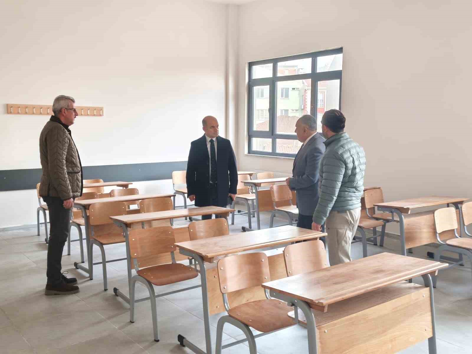 Çan Fen Lisesi ve Çan Anadolu Lisesi inşaatlarında inceleme