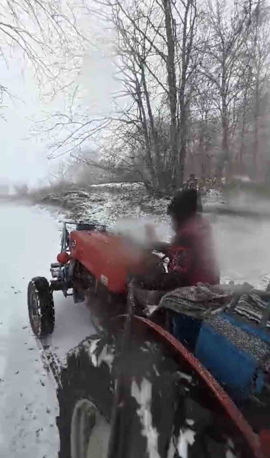 Tokat’ın yüksek kesimlerinde kar yağışı etkili oldu