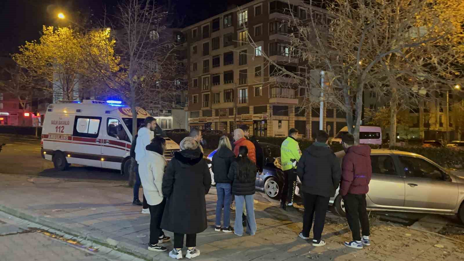 Tekirdağ’da kaza anı araç kamerasında: Park halindeki otomobili biçti