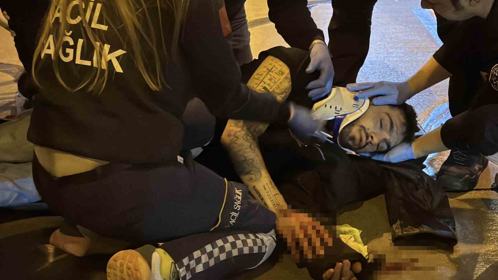 Dolmabahçe - Bomonti tünelinde otomobile çarpan motosikletli ağır yaralandı