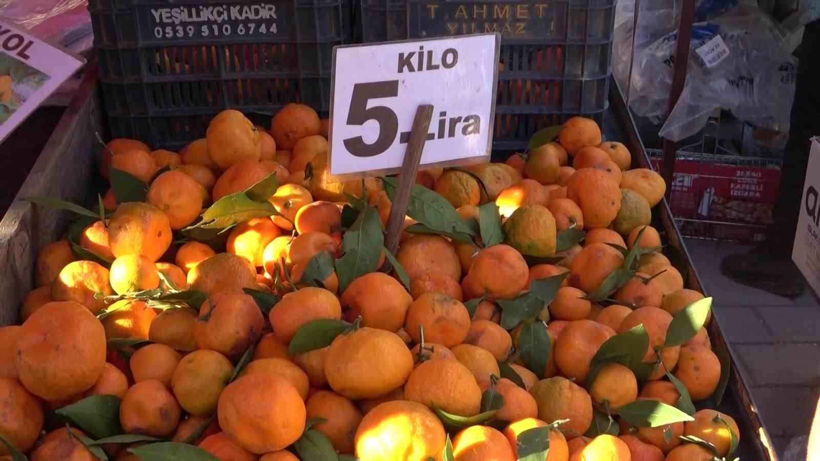 En ucuz meyve  mandalina: Dalında 3, pazarda 5 lira
