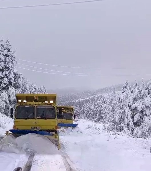 Sinop’ta kar yağışı