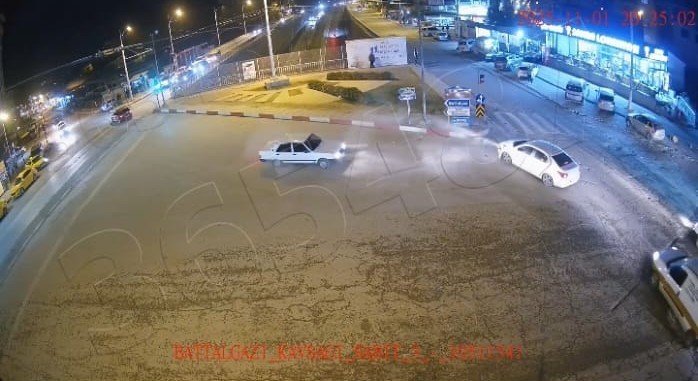 Malatya’da kazalar KGYS kameralarına yansıdı