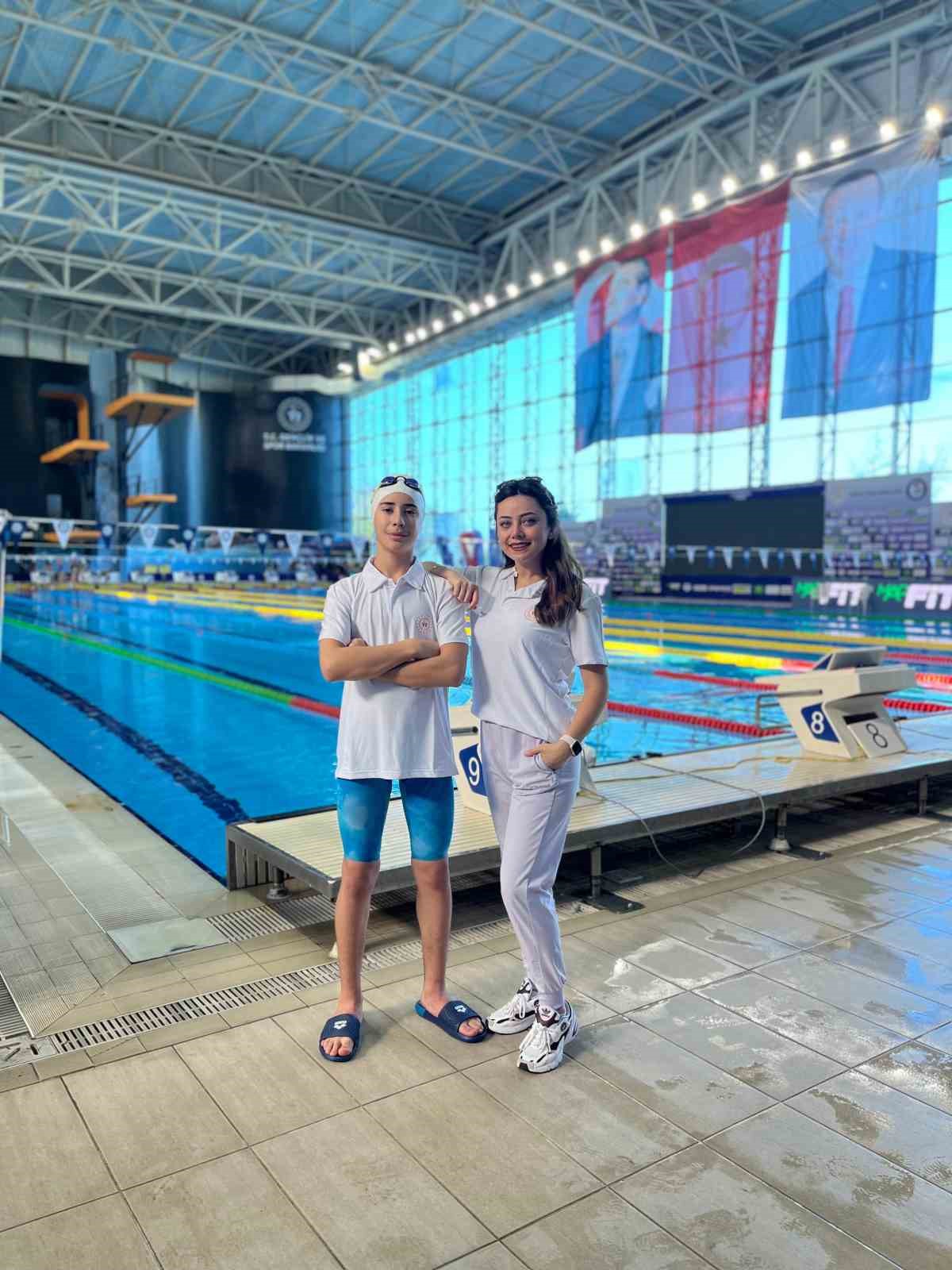 Genç yüzücü Kerem Daran, milli takım seçmelerine katılacak