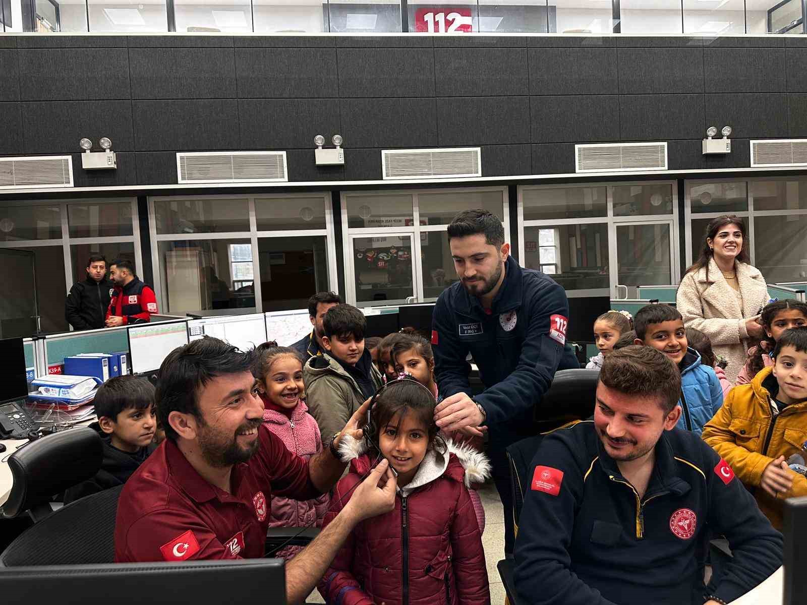 Minik öğrenciler 112’yi yerinde öğrendi