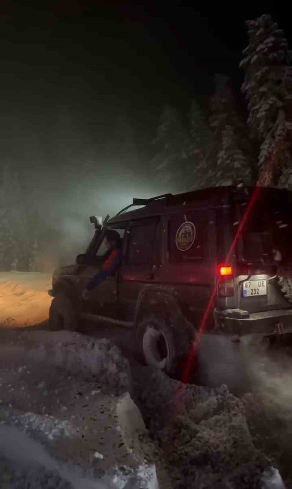 Karabük’ün yüksek kesimlerinde kar kalınlığı 40 santimetreye ulaştı