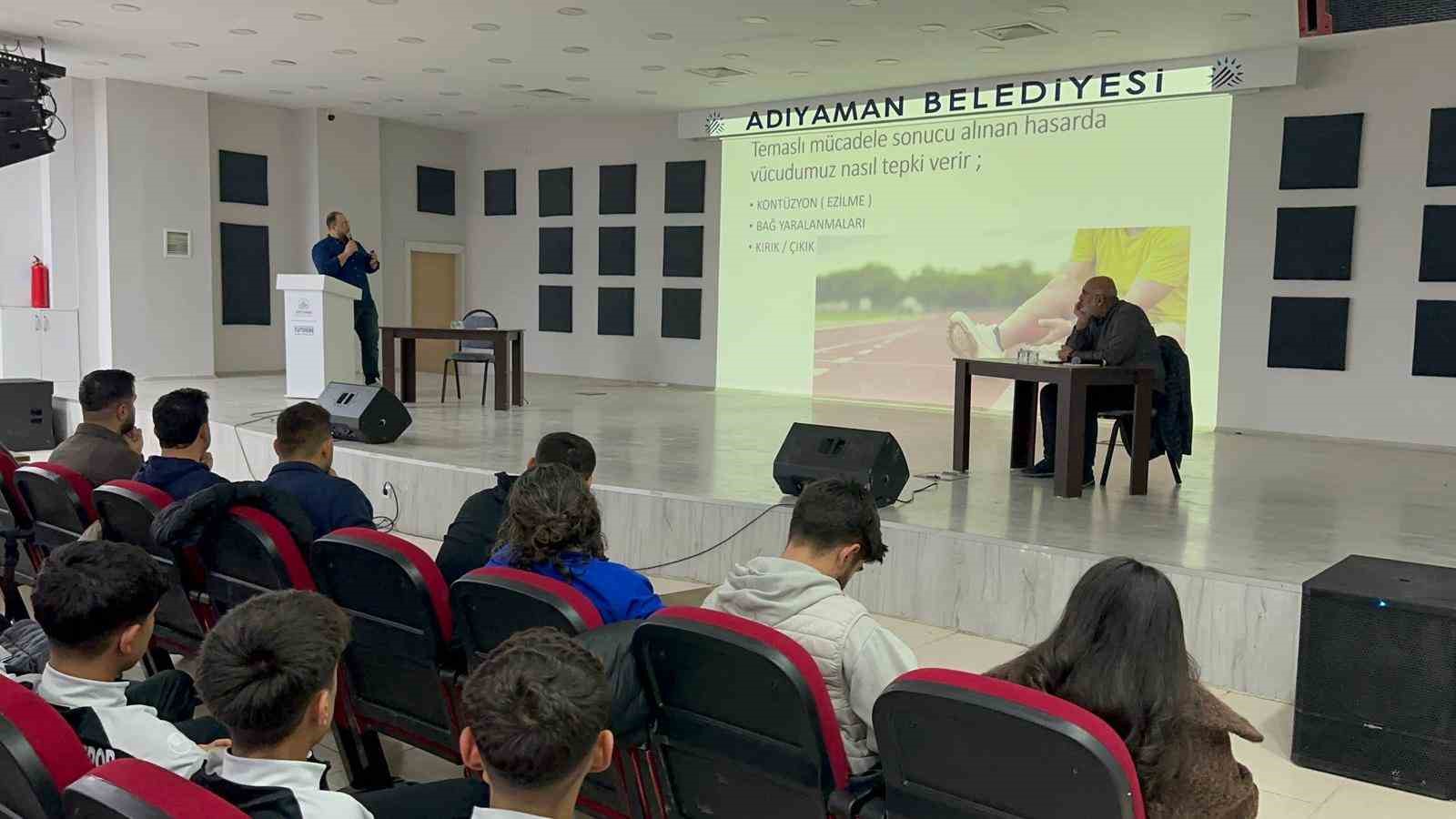 Adıyaman Belediyespor’a sağlık desteği