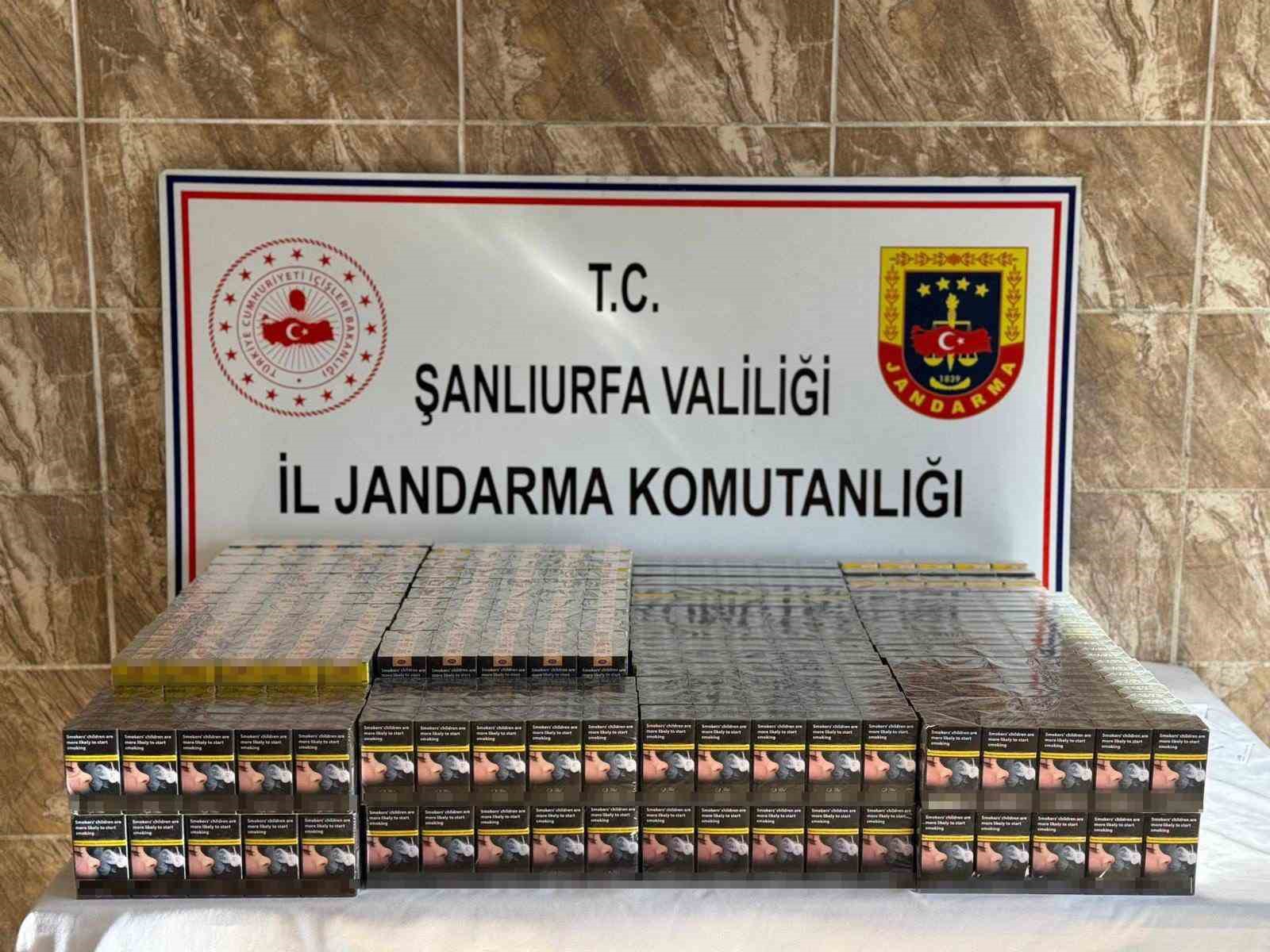 Şanlıurfa’da 5 bin paket kaçak sigara ele geçirildi