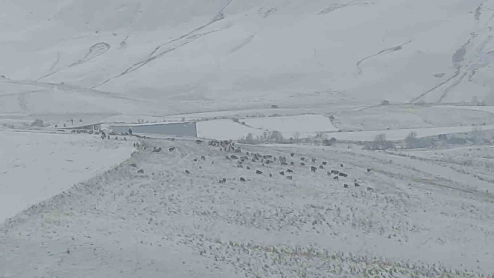 Bahçesaray’da kar yağışı