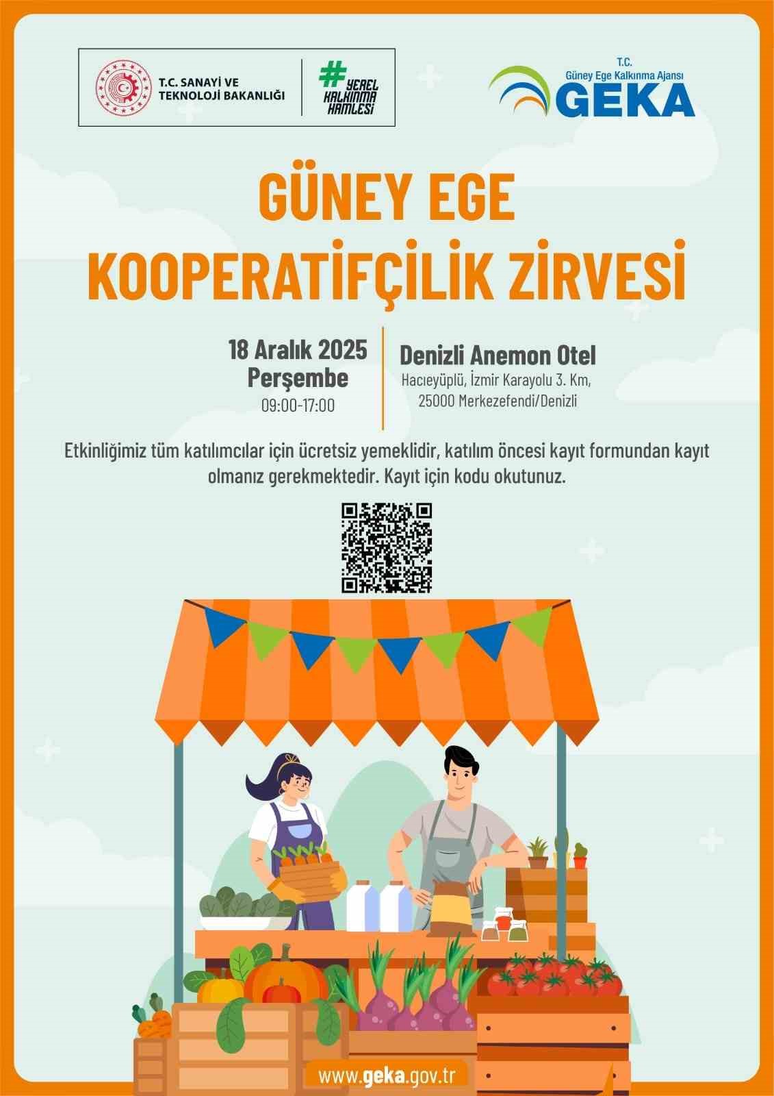 GEKA, G&uuml;ney Ege Kooperatif&ccedil;ilik Zirvesine ev sahipliği yapacak
