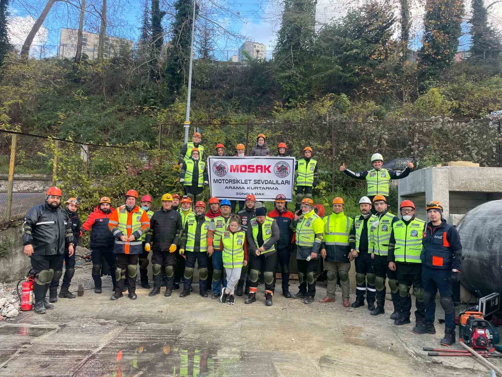 Motosiklet Sevdalıları arama ve kurtarma ekibi akredite olma yolunda