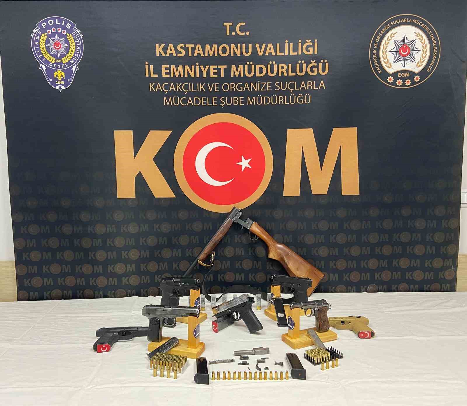 Kastamonu’da kaçak silah operasyonu: 1 tutuklama